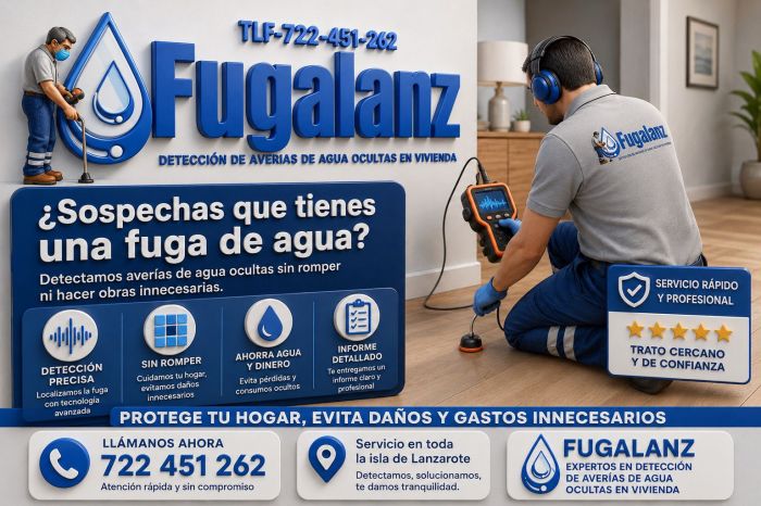 FUGALANZ DETENCION  DE AVERIAS DE AGUA OCULTAS EN VIVIENDA